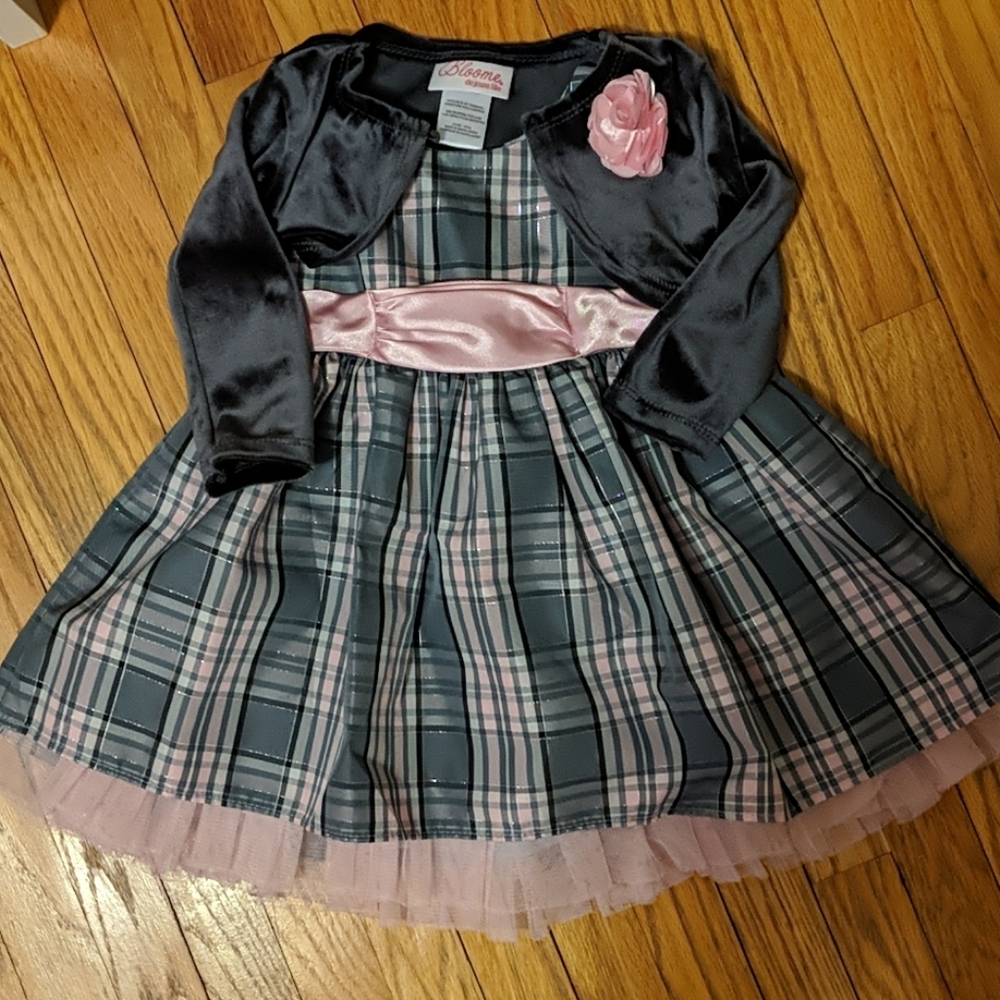 Plaid formal dress